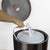 Black Stainless Steel Floor Stand Wipe Dispenser with Built-in Trash Can