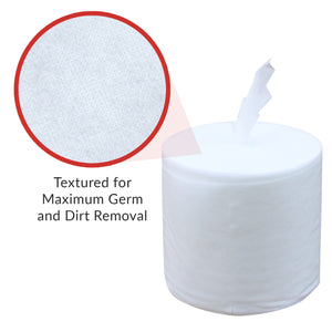 Dry Wipes Kit: 7200 Wipes (7" x 6"): Make Your Own Wet Wipes Using Your Preferred Cleaning Solution: 6 Mega Rolls + 4 Dispensing Buckets